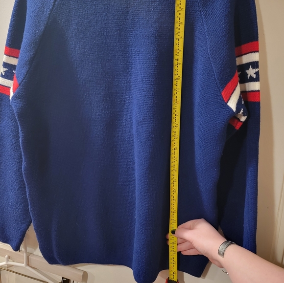 Jersild Vintage Stars & Strips- Wisconsin  USA Sweater SZ M - Picture 5 of 9